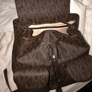 Michael Kors Large Brown Backpack